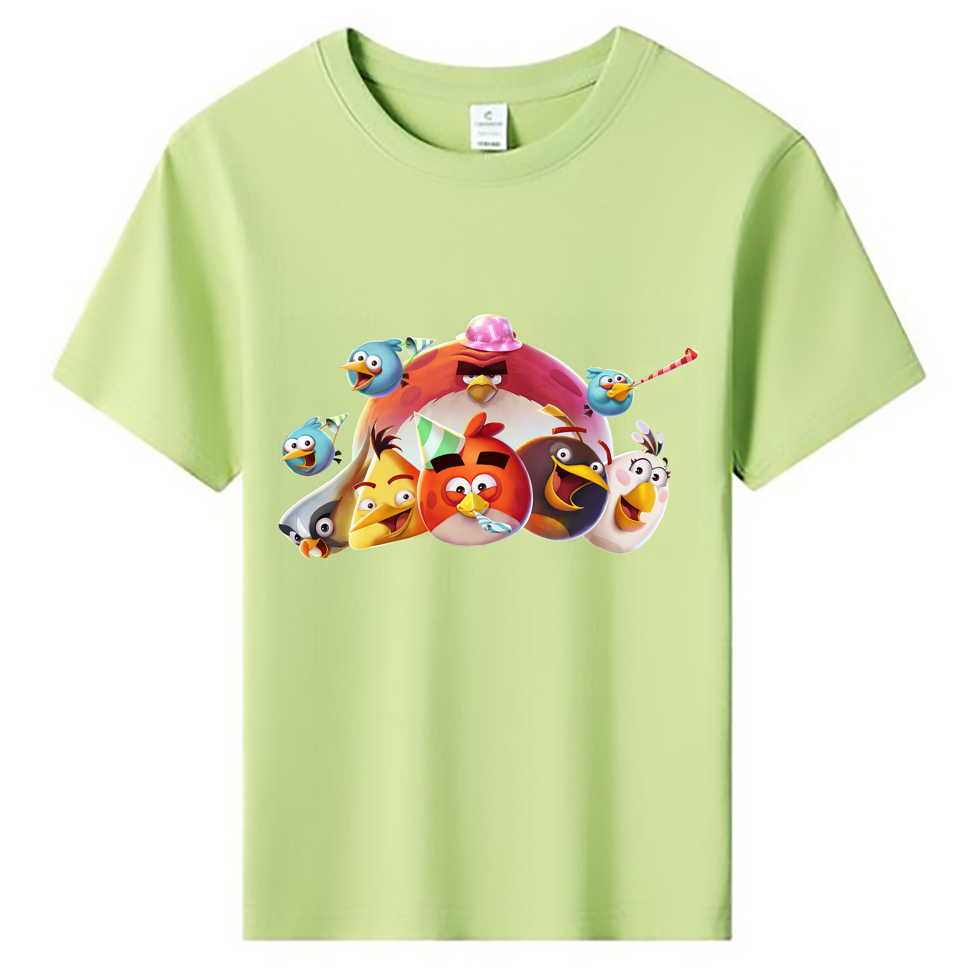 （画像用） Angry Birds アングリーバード 綿100％キッズTシャツ（フロントプリント）